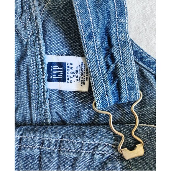 GAP toddler Denim Overall. 24-30 M. - Picture 3 of 4